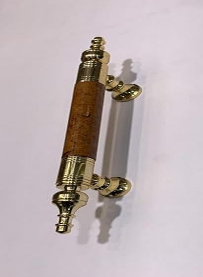 مقبض مطبخ و خزانة لون بني متعرق في غامق في النحاس الخام صناعة النحاس تايوان مقاس 65 مللي متر 6.5 - Image 2