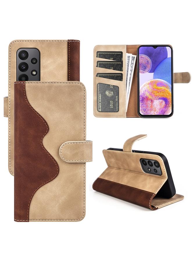 S-TOP Case For Samsung Galaxy A23 5G Stitching Horizontal Flip Leather Phone Case - Image 1