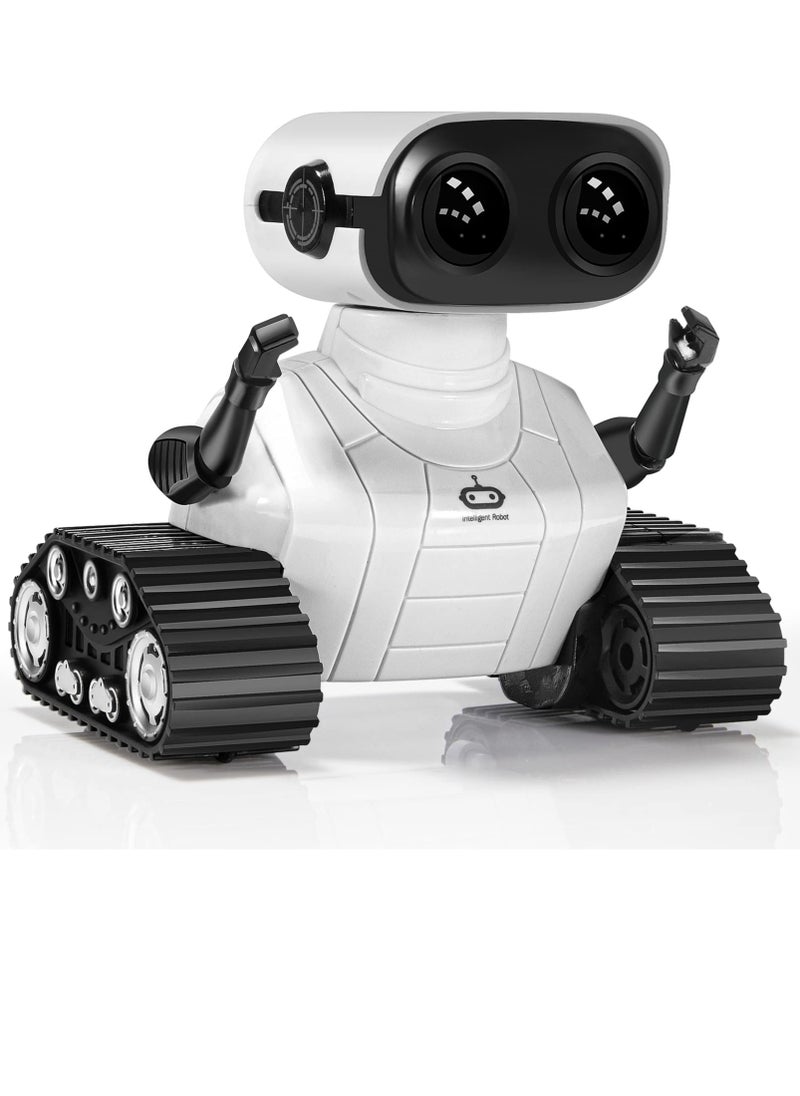 SYOSI Robot Toys, Rechargeable RC Robot for Boys and Girls, Remote Control Toy with Music and LED Eyes, Gift for Children Age 3 Years and Up  - Image 2