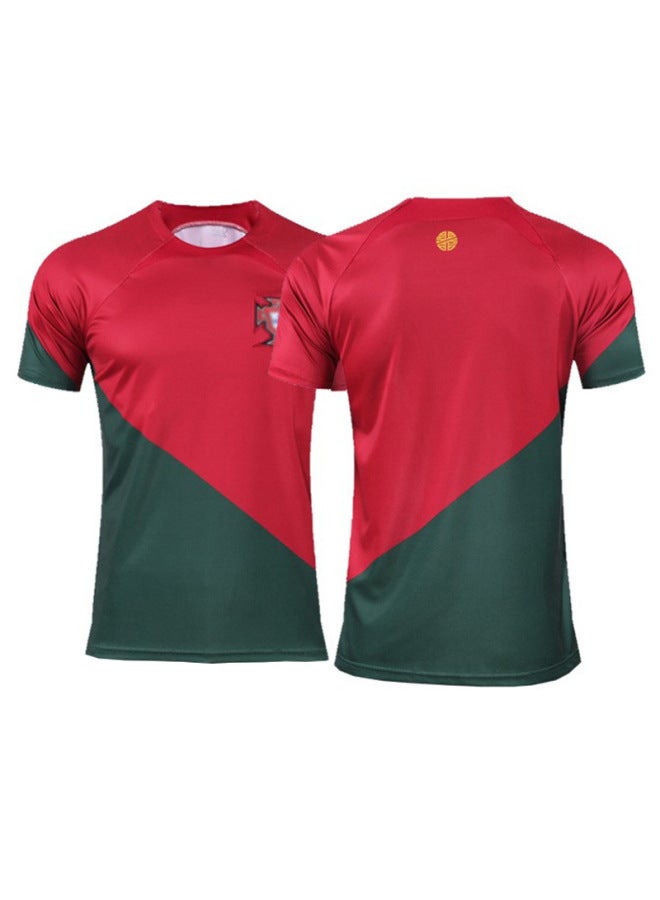 (single Coat) 22-23 Portugal Home No. Football Jersey - Image 1