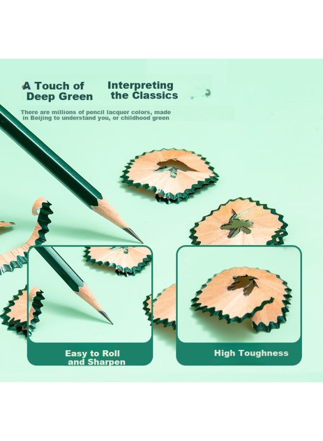JD.com Jd Original Hb Green Handle Drawing Pencils, 50-pack, Classic Hexagonal Wooden Handle Pencils, Children's Student Exam Art Drawing Sketch Writing Practice School Supplies - Image 2