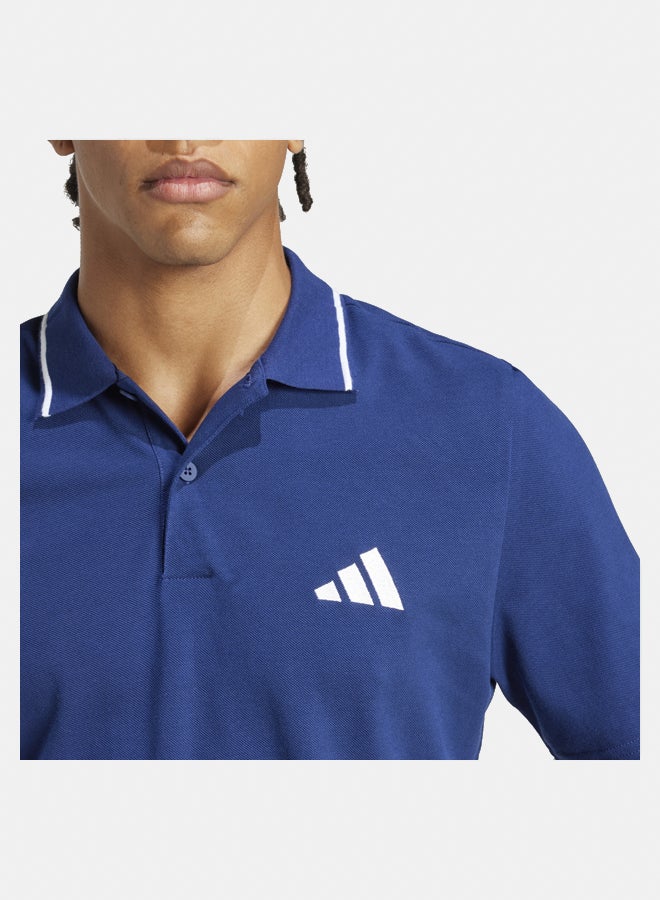 Adidas Essentials Small Logo Piqué Polo Shirt  - Image 3