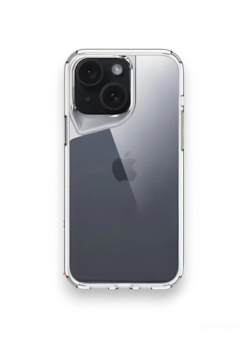 iPhone 15, Shockproof Case, Anti-Scratch Protective Cover, Made of High Quality TPU - Clear