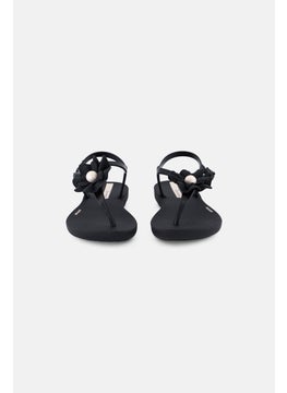 Ipanema Kids Girls Adjustable Buckle Fashion Slippers, Black  - Image 2