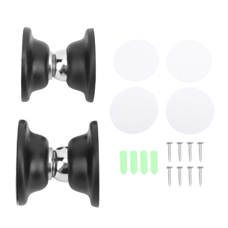 2 Set RV Magnetic Door Stopper Heavy Duty Door Catch Magnets for RVs Campers Travel Trailers and 5th Wheel Trailers Black - Image 1