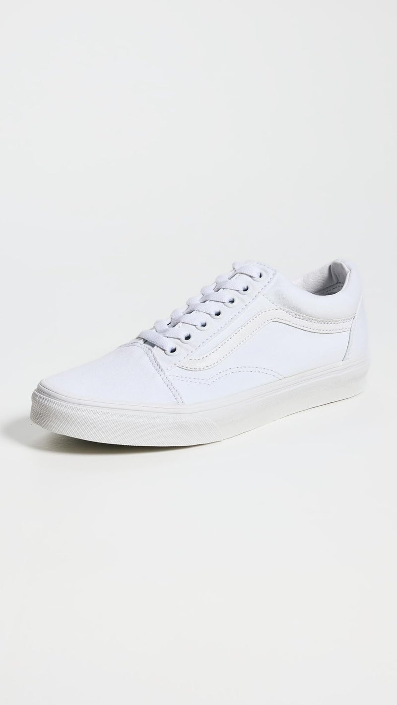 Vans Old Skool Unisex Sneakers, True White, 9 US Women/7.5 US Men - Image 4