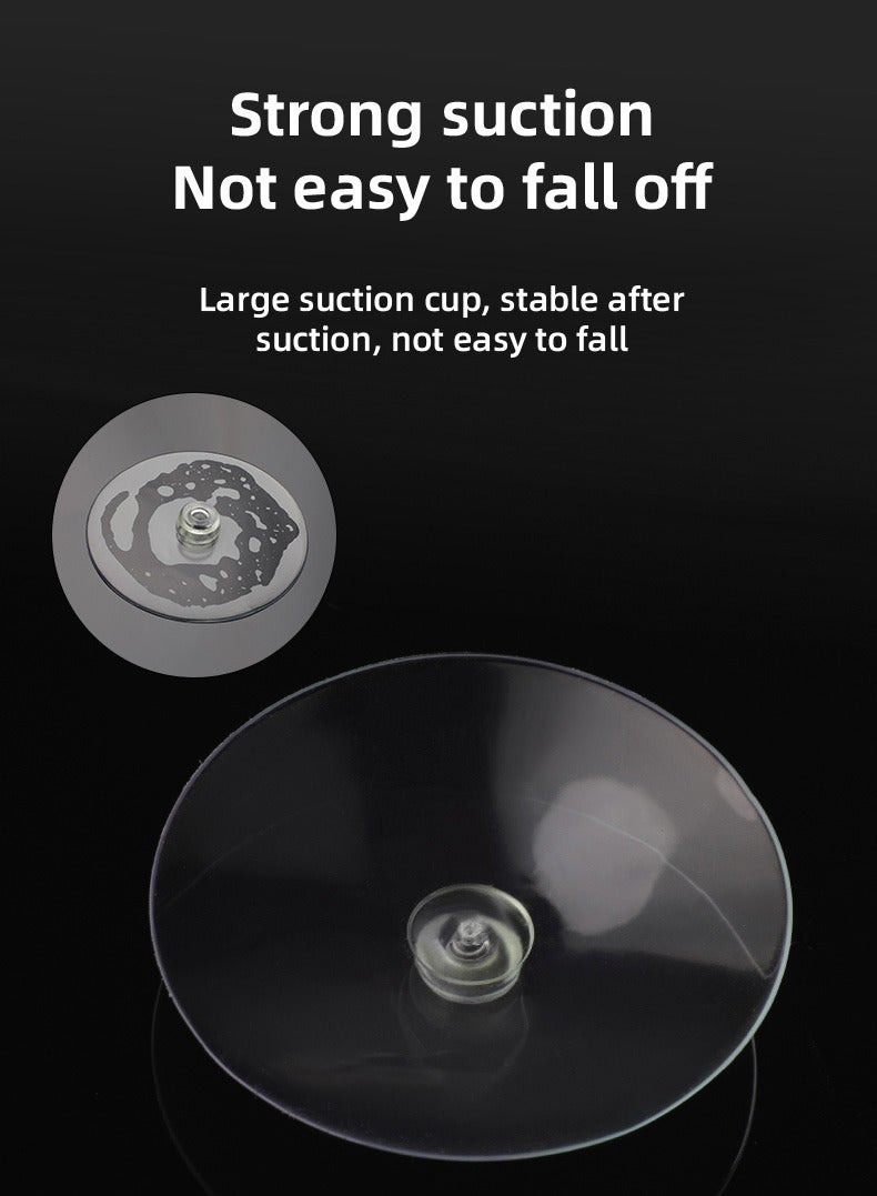 Waterproof Bluetooth Shower Speaker with Suction Cup LED Lights Mini Portable Wireless Speaker 5.0 Built-in-Mic for Bathroom Pool Kitchen & Outdoor use (Black)