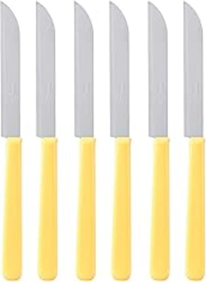 MAROB - MAROB Stainless Steel Kitchen Knives Set 20DB06, Made in Italy Yellow and Silver - Image 1