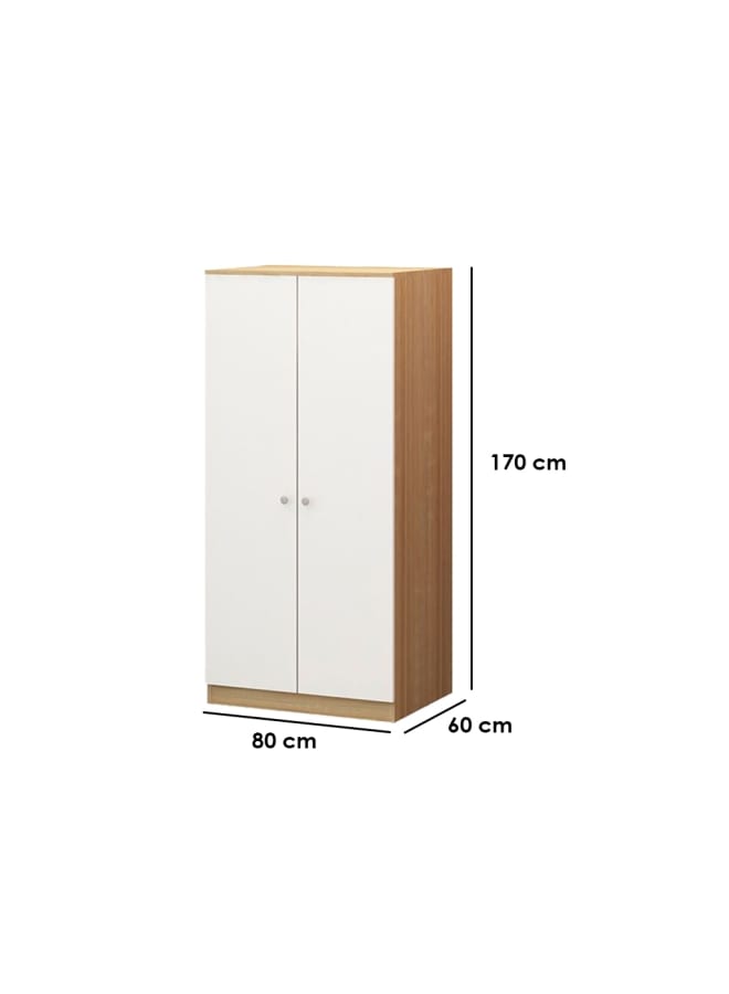 Joints خزانة ملابس Engineered Wood بيضاء ٩٠×١٦٠×٥٠ سم  - Image 2