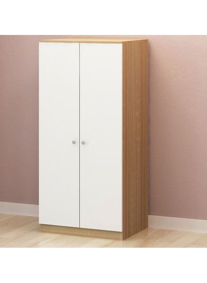Joints خزانة ملابس Engineered Wood بيضاء 80*170*60 سم - Image 1