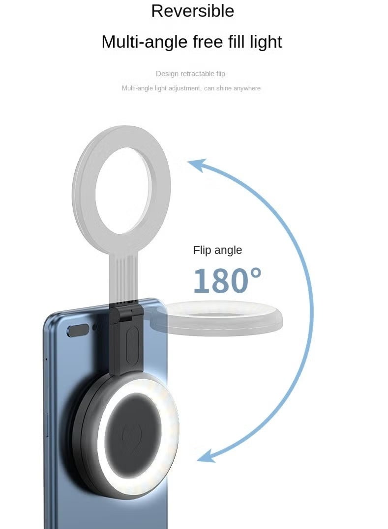 Magsafe الهاتف المحمول امتصاص المغناطيسي ملحق ضوء الجمال صورة شخصية جولة ملحق ضوء جيب ملحق ضوء - Image 1