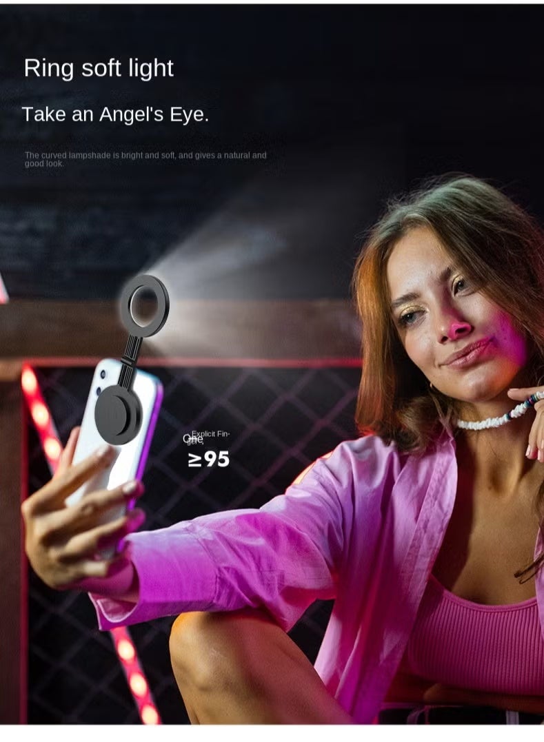 Magsafe الهاتف المحمول امتصاص المغناطيسي ملحق ضوء الجمال صورة شخصية جولة ملحق ضوء جيب ملحق ضوء - Image 3