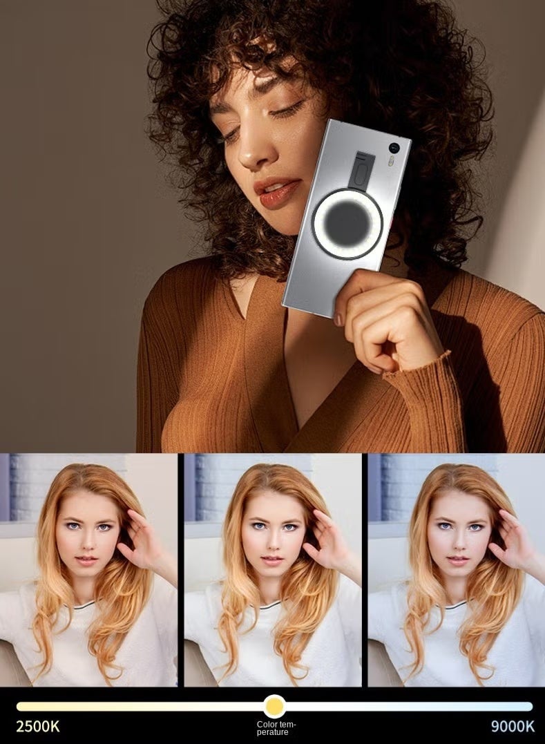 Magsafe الهاتف المحمول امتصاص المغناطيسي ملحق ضوء الجمال صورة شخصية جولة ملحق ضوء جيب ملحق ضوء - Image 5