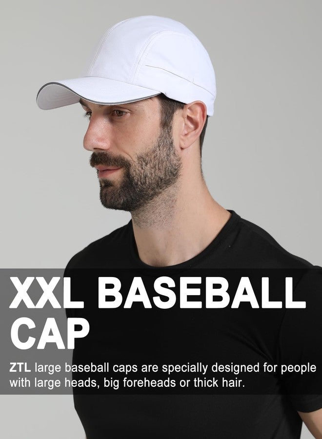 Ztl Oversize XL XXL Mens Waterproof Quick Dry Baseball Cap Lightweight Cooling Breathable Sports Hat for Big Heads 23.5"-26" Black - Image 5