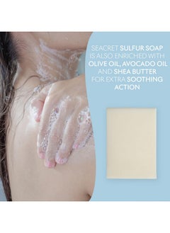 Seacret SEACRET Sulfur Soap Bar for Face & Body - Nature-Powered Sulfur Cleanser for Radiant Skin, Sulfur Skin Care, Sulfur Bar Soap, Sulfur Soap  - Image 4