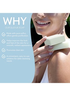 Seacret SEACRET Sulfur Soap Bar for Face & Body - Nature-Powered Sulfur Cleanser for Radiant Skin, Sulfur Skin Care, Sulfur Bar Soap, Sulfur Soap  - Image 2