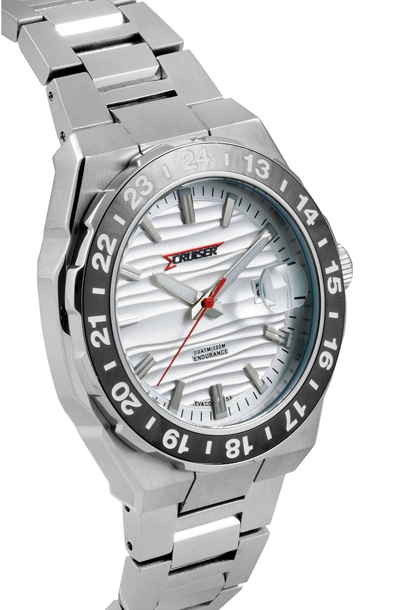 CRUISER Stainless steel analog quartz watch C26203-GSS - Image 3