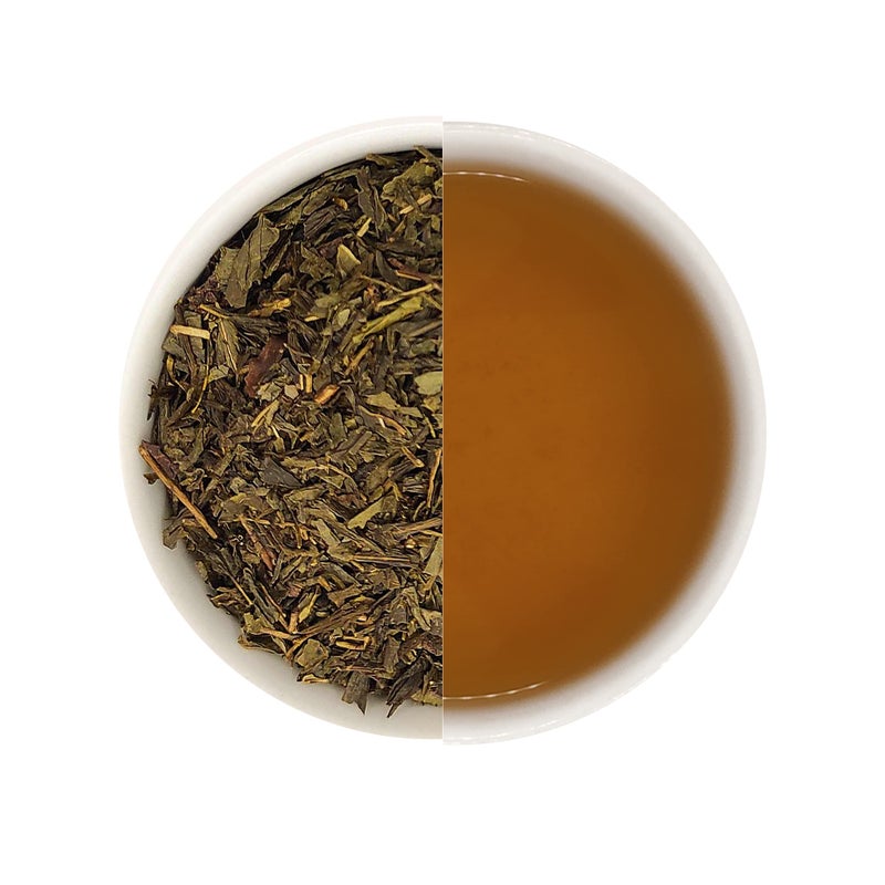 Chado Tea Pan Fired Green Tea (2.5*15=37.5 g Pyramid Tea Bags) |Makes 45 cups |3 Infused |Fresh Green Tea - Image 3