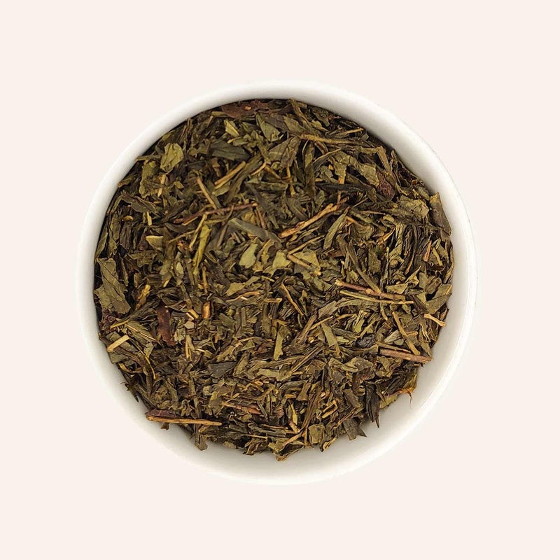 Chado Tea Pan Fired Green Tea (2.5*15=37.5 g Pyramid Tea Bags) |Makes 45 cups |3 Infused |Fresh Green Tea - Image 2