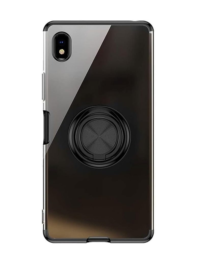General - Compatible with Sony Xperia Ace3 phone case ace iii electroplating transparent case, metal ring magnet for car mount soft TPU shockproof case - Image 1