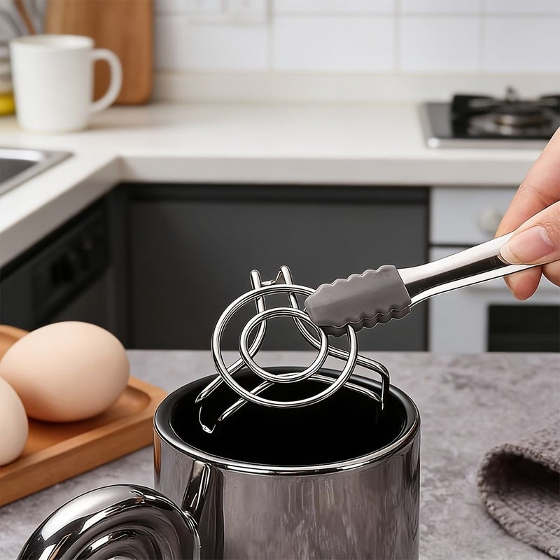 2pcs Ultra Thin Stainless Steel Steaming Rack for Health Kettles Thermos Flasks and Small Household Pots Portable Design for Outdoor Use - Image 5