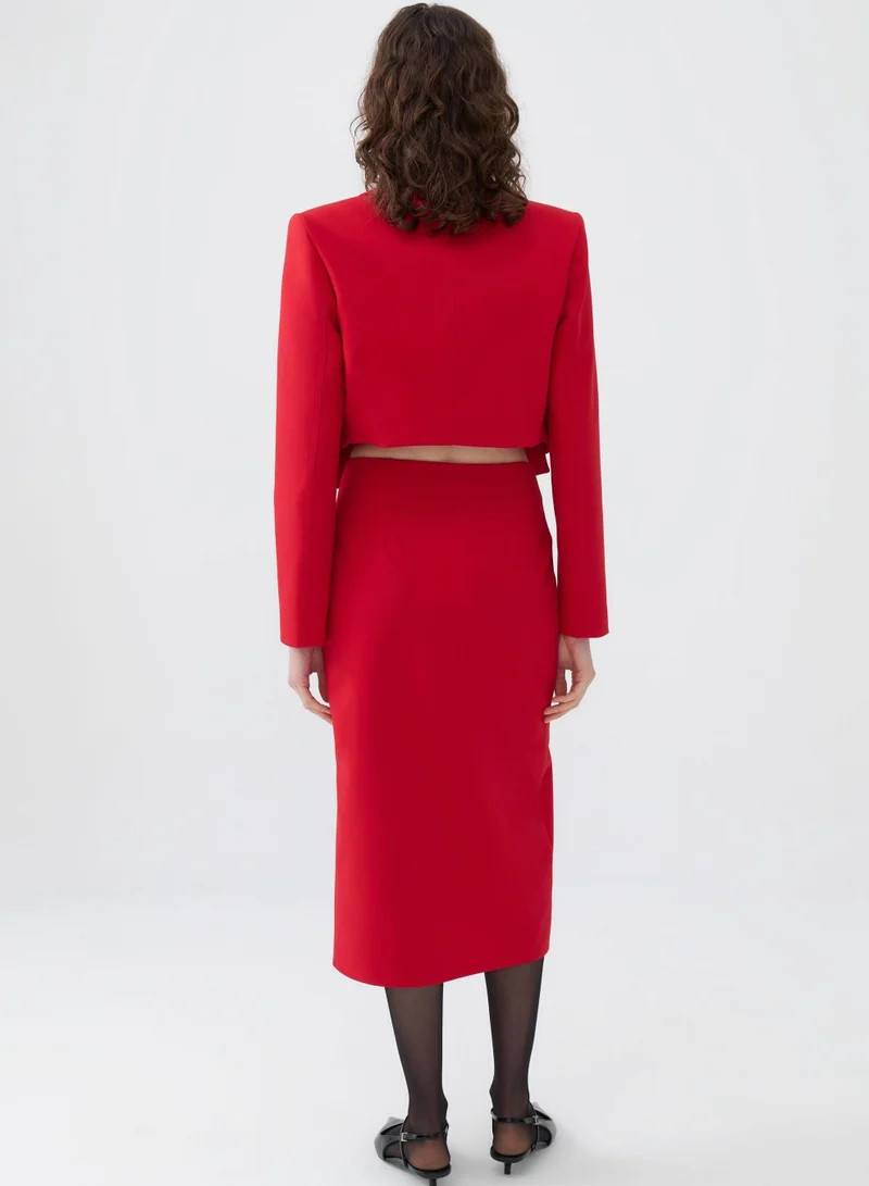 Nocturne Zipper Design Pencil Skirt