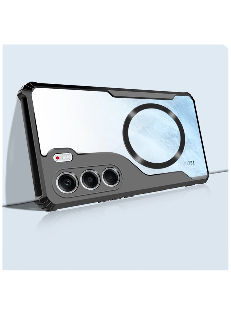 Fankalo Magnetic Phone Case for Tecno Camon 40 Pro 5G Protector Magnetic Suction Car Phone Case with Anti Drop Function,Yellow-proof, Shock-proof and Drop-proof Phone Cover - Image 2