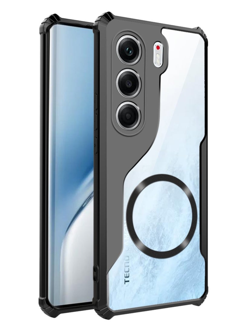 Fankalo Magnetic Phone Case for Tecno Camon 40 Pro 5G Protector Magnetic Suction Car Phone Case with Anti Drop Function,Yellow-proof, Shock-proof and Drop-proof Phone Cover - Image 1