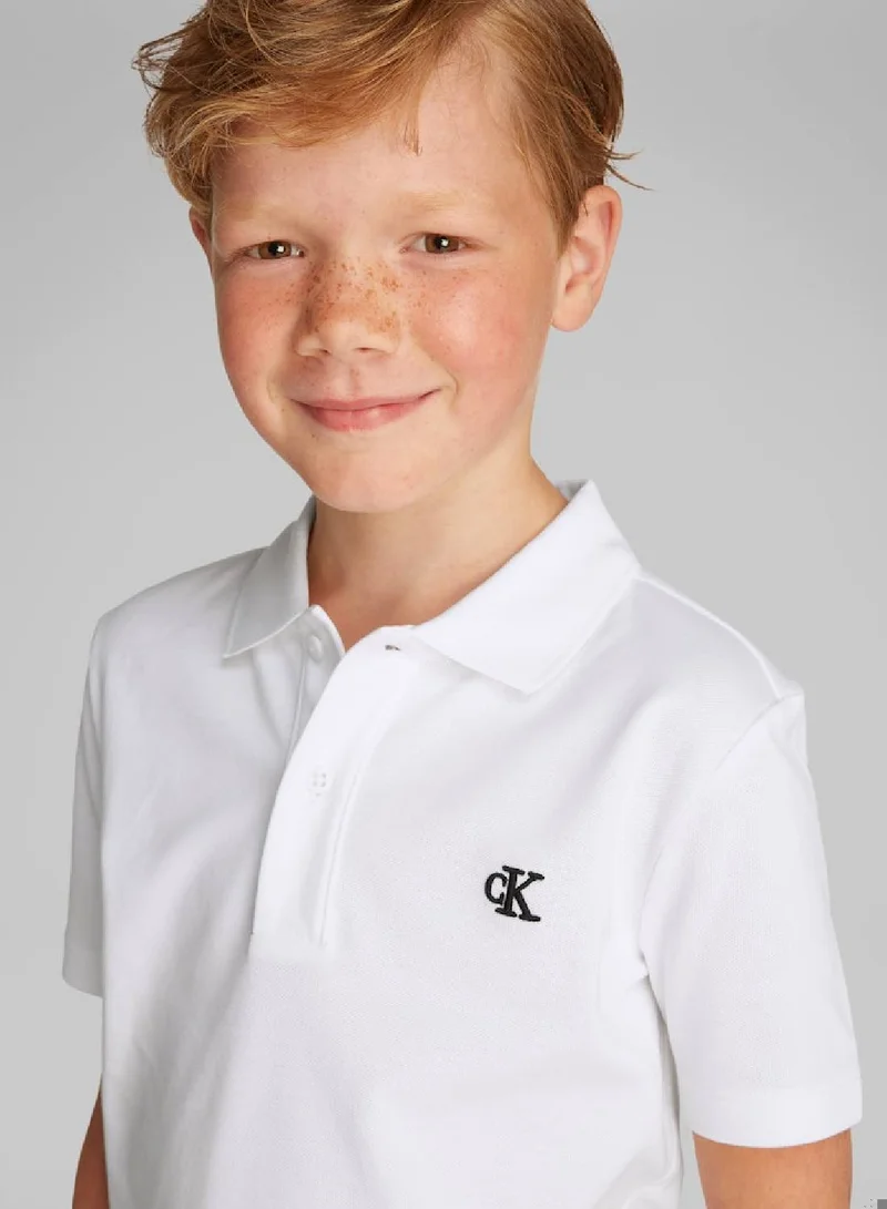 Calvin Klein Jeans Regular Fit Stretch Cotton Polo