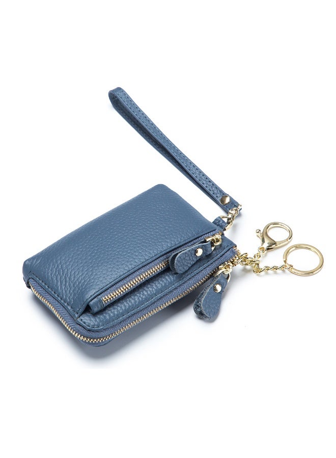 xozgdovg Minimalist Genuine Leather Coin Purse Melon yellow  - Image 4