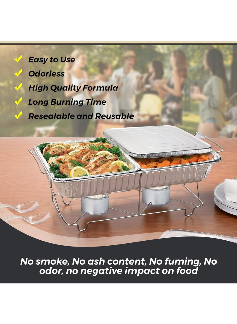 Home Smart Home Smart Gel Chafing Fuel Pack of 10 Pcs Non-Toxic and Long Lasting Heat for Catering and Buffets Perfect for Outdoor Event  - Image 4
