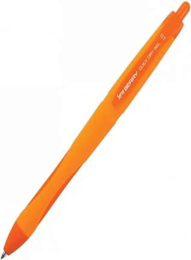 Serve SV-BRGEL07-TRN BERRY Quick Dry Gel Pen, 0.7 mm - Orange