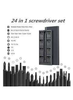ShopiBuy ShopiBuy 24 in 1 Precision Screwdriver Set with Magnetic Driver Windspeed Pocket Manual Screwdriver Tool Kit Sliding ClosureMini Professional Repair Tools ElectronicsWatchCameraLaptopGlasses  - Image 2