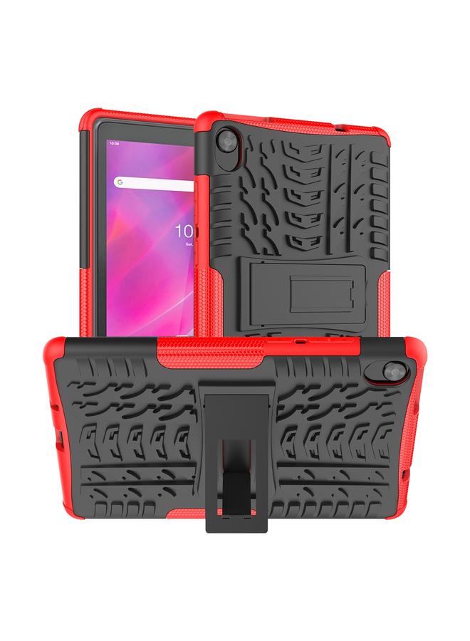 S-TOP Case For Lenovo Tab M8 3rd Gen 8506 / M8 HD 8505 Tire Texture Shockproof TPU+PC Tablet Case with Holder - Image 1