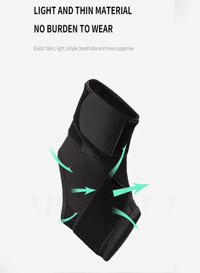 Dr Helix Black Ankle Binder | Compression Support for Ankle Injuries & Sprains, Breathable & Adjustable | Ideal for Sports, Recovery, & Daily Comfort - (Size - XL) - Image 4