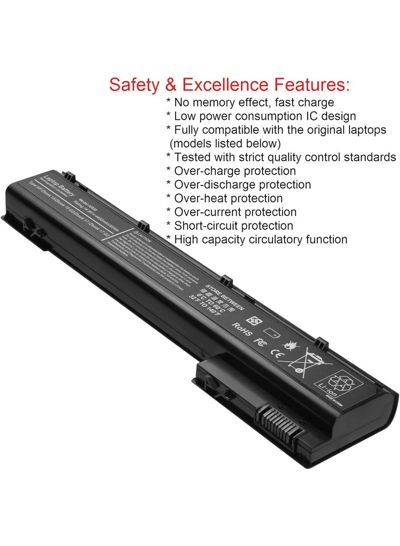 Replacement Laptop Battery for Compatible High-Performance Workstation Notebooks, Rechargeable Internal Battery Pack with Extended Power Capacity - Image 3