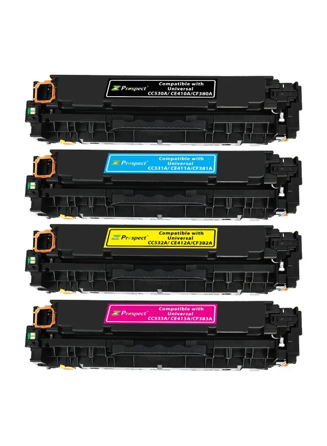 Prospect Toner 304A 305A 312A CC530A CC531A CC532A CC533A Compatible Cartridges Set with HP Color LaserJet Pro MFP M476nw M476dn M476dw Pro 400 Color ( Black Cyan Yellow Magenta 4-Pack ) - Image 4