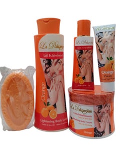 Orange Skin Lightening Kit Lotion 400 ml Cream 300 grams Oil 100 ml Cream 50 Grams Soap 150 Grams  - Image 2