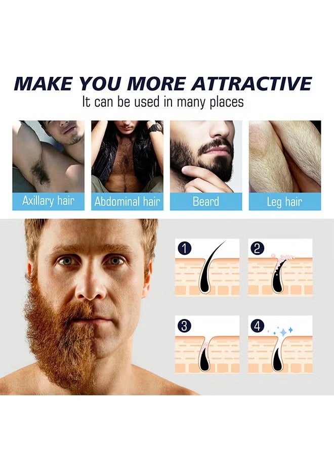 East Moon - Hair Removal Spray Foam For Men, No Irritation Hair Removal Cream, Safe Hair Depilatory For Male Underarm, Chest, Back, Legs, Natural Ingredient Hair Removal Spray Foam For Men 100ML - Image 1