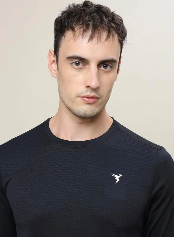 Technosport Slim Fit Long Sleeves T-Shirt with Techno Cool+ by Styli