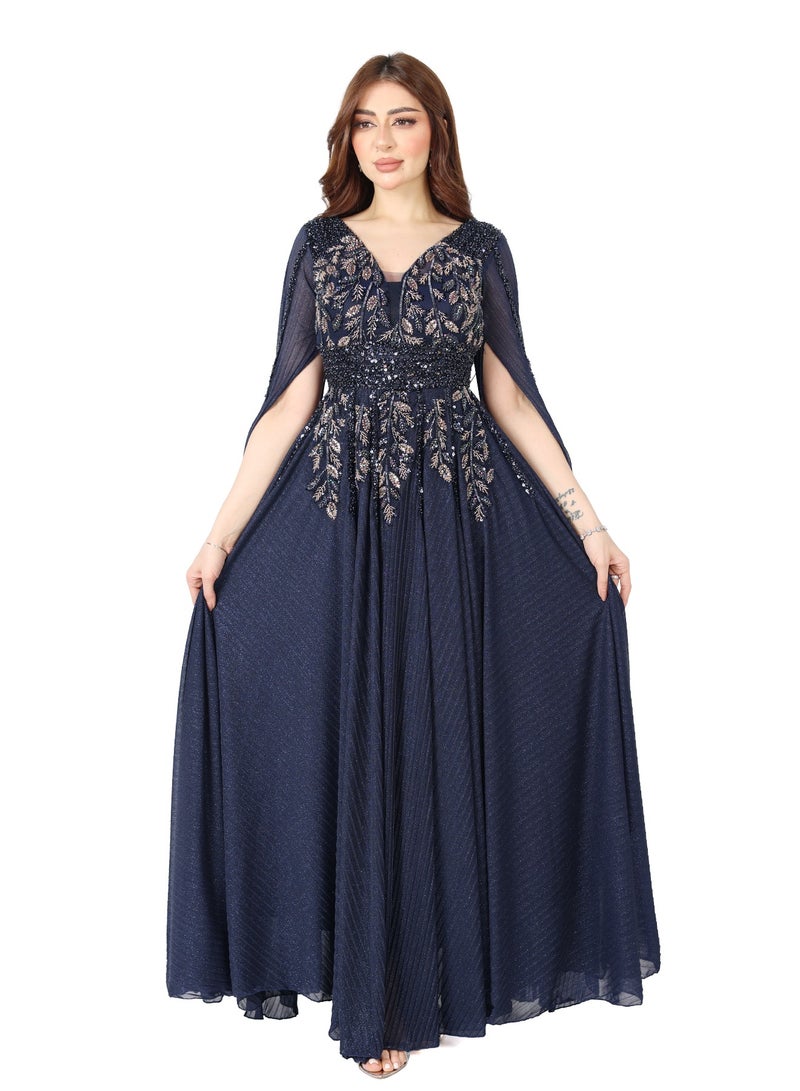 المصمم الحديث فستان حفلات عصري  يضيف لمسة فخامة لا تقاوم مثالي لكل من تدور على فستان مناسبات فخم التفاصيل الدقيقة والتطريز المتقن يعكس ذوقك العالي ويضمن لك إطلالة ملكية تجذب الأنظار في كل خطوةخلي إطلالتك تحكي عنك واختاري فستانك بعناية لأنك تستأهلين الأفضل - Image 1