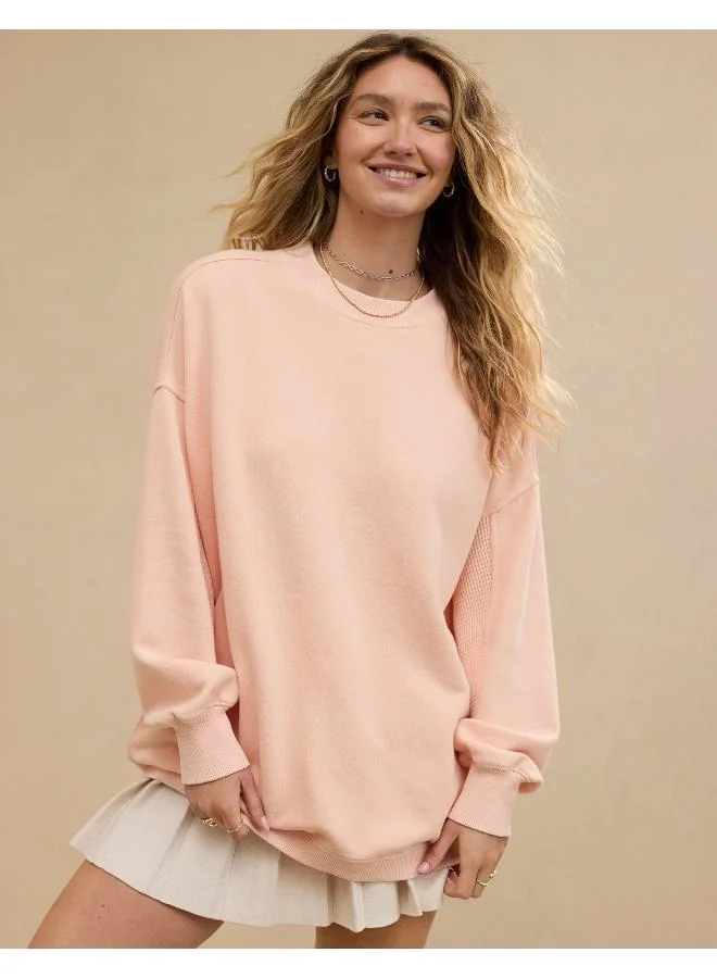 آري من امريكان ايجل Aerie Long Weekend Sweatshirt