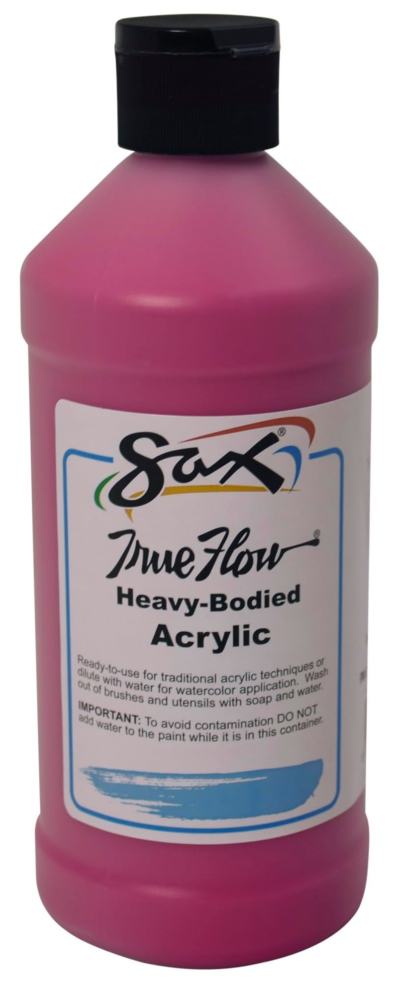 Sax Heavy Body Acrylic Paint for School and Arts and Crafts Use Magenta 1 Quart