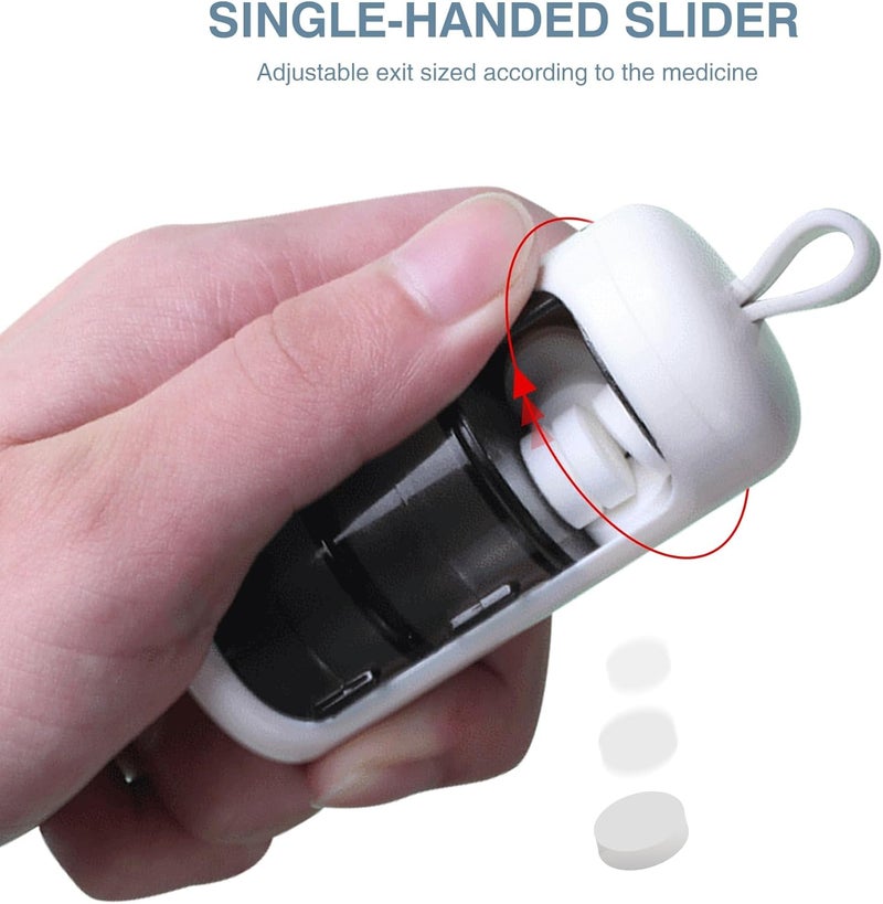 Zikra 2 Pcs Small Pill Case, Mini Portable Pill Box, Travel 3 Compartment Pill Organizer, Daily Mini Medicine Pill Supplement Organizer Box for Pills, Vitamin, Cod Liver Oil - Image 2