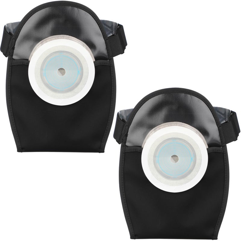 Waterproof Ostomy Bag Covers Leak Free Colostomy Ileostomy Bag Cover for Women Men Stoma Protector Ostomy Support Garment Supplies Larger More Soft Comfortable Pack of 2