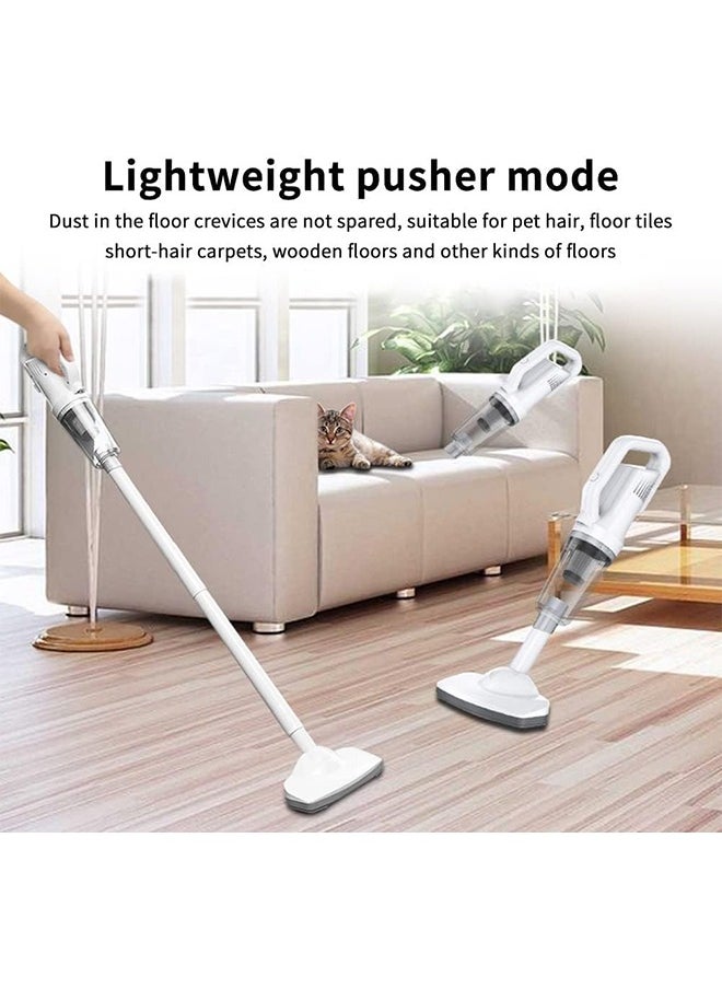 Hihonor - 12000PA Cordless Stick Vacuum Cleaner, Lightweight Powerful Suction Handheld Vacuum for Hard Floor Carpet Pet Hair, White - Image 1