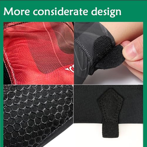 Wnddle Billiard Pool Gloves for Right Hand, 3 Finger Billiards Gloves Pool Cue Gloves, Quick-Dry Breathable Billiard Pool Glove, Snooker Cue Sport Glove Popular Sizes for Men & Women, Right Hand (Red) - Image 5