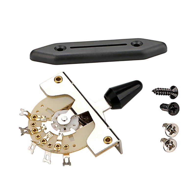 1Set Way Guitar Lever Switch Cover Plate Easy Installation Reliable Operation Protective Guard for Electric Guitar Pickup Enhances Aesthetics Performance - Image 1