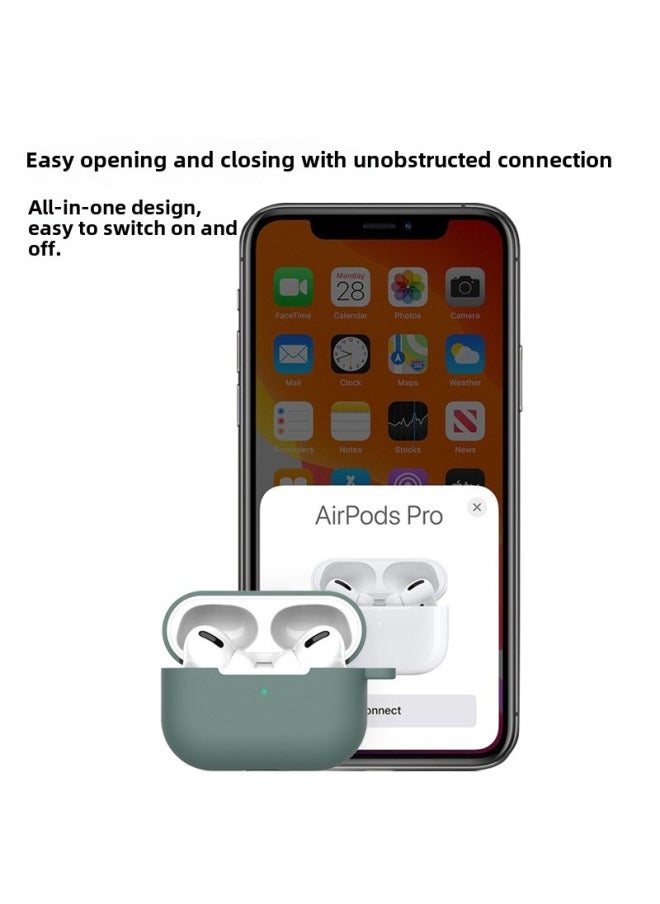 Generic - Airpods Pro Headphone Case For Apple 3 Generation Bluetooth Headset Silicone Protective Case Airpods Protective Case-Colour:Dune Color-Applicable Model:Airpods Pro - Image 1