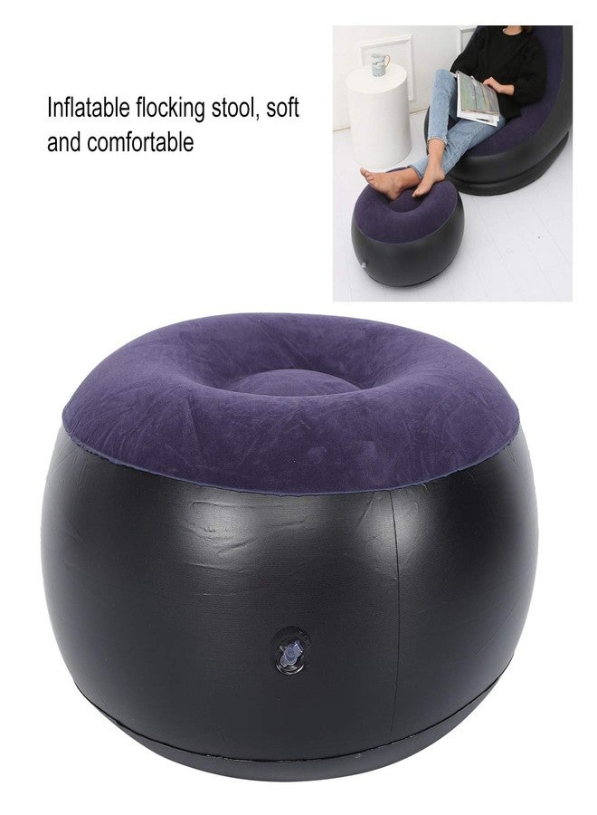Zunate Portable Inflatable Couch Camping Chair for Outdoor, Inflatable Flocking Stool for Adults Kids Single, Mini Inflatable Chair Sofa for Home Office Travel - Image 3